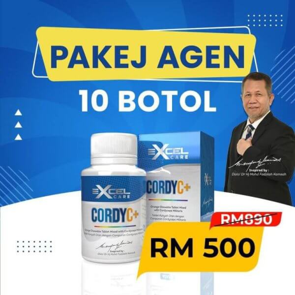 Pakej Agen 10 Botol Cordy C+